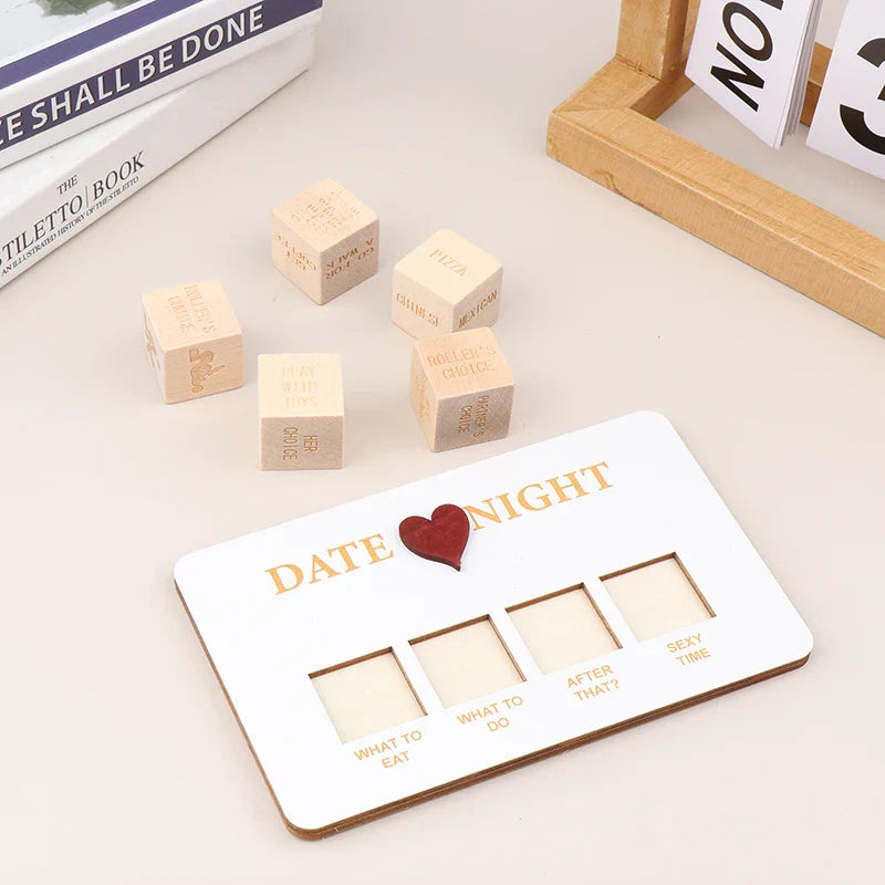 Wooden Date and Night Planner Game - Wholesalus