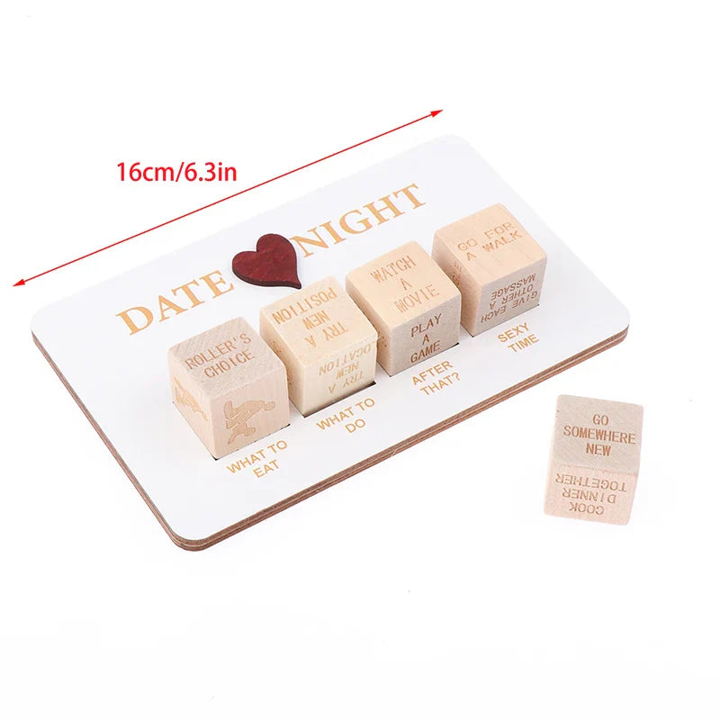 Wooden Date and Night Planner Game - Wholesalus
