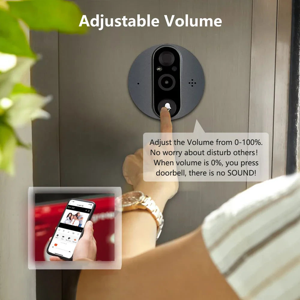 WiFi Door Bell Eye Camera - Wholesalus