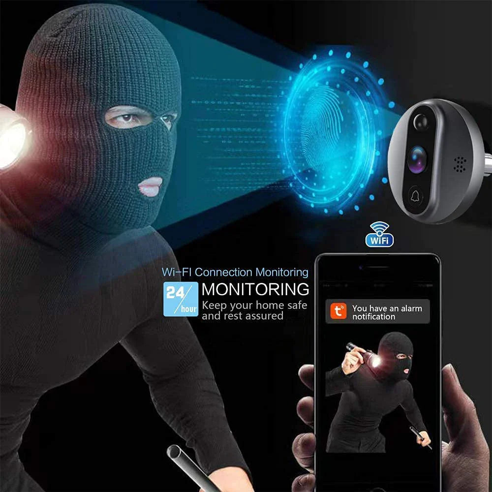 WiFi Door Bell Eye Camera - Wholesalus
