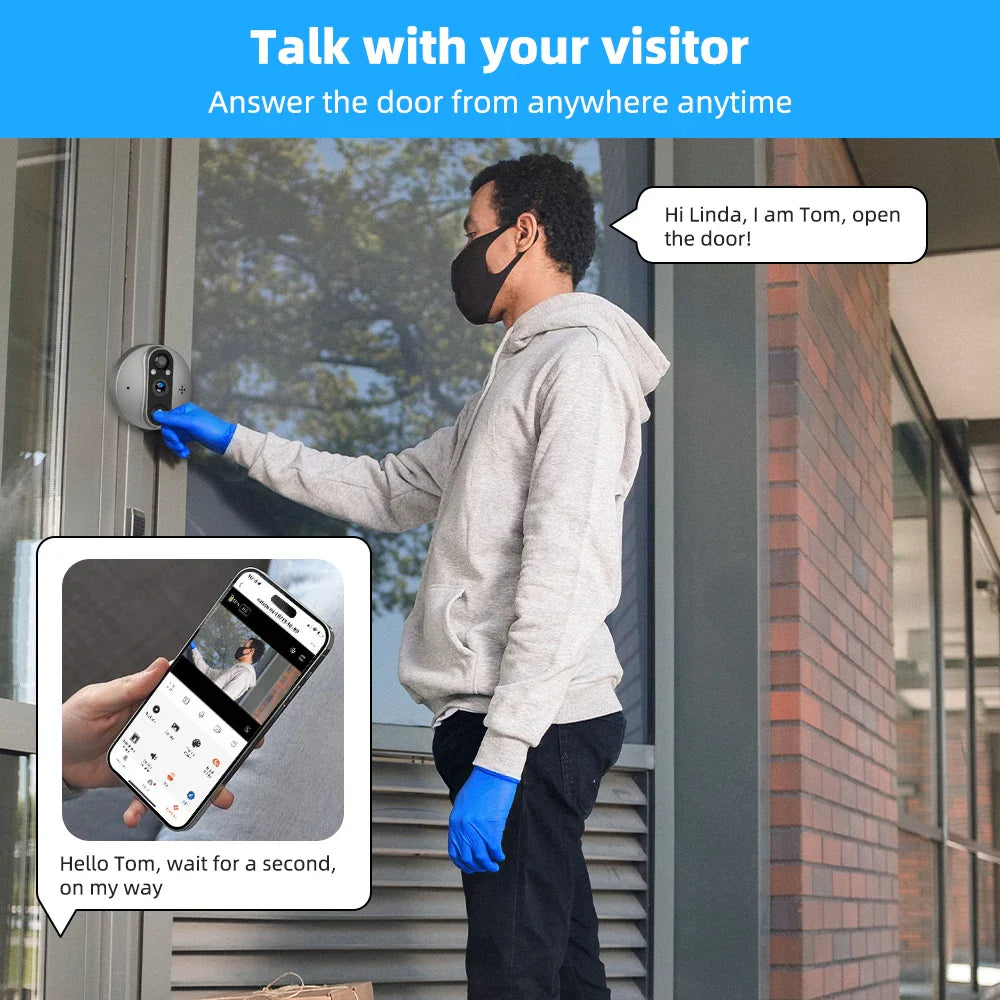 WiFi Door Bell Eye Camera - Wholesalus