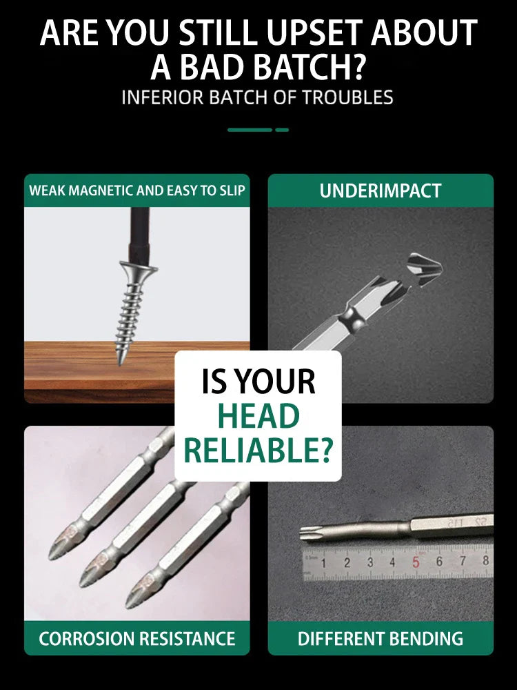 Magnetic Titanium Impact Anti-Slip Screw Head - Wholesalus