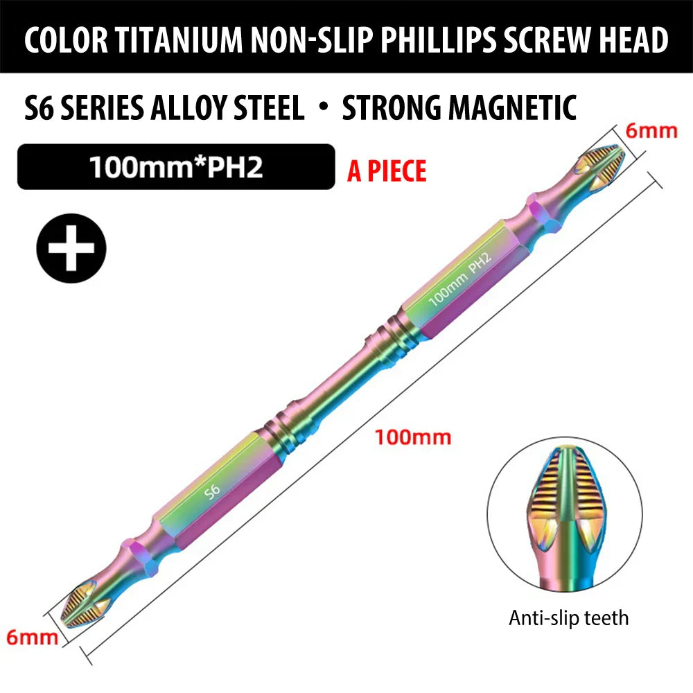 Magnetic Titanium Impact Anti-Slip Screw Head - Wholesalus