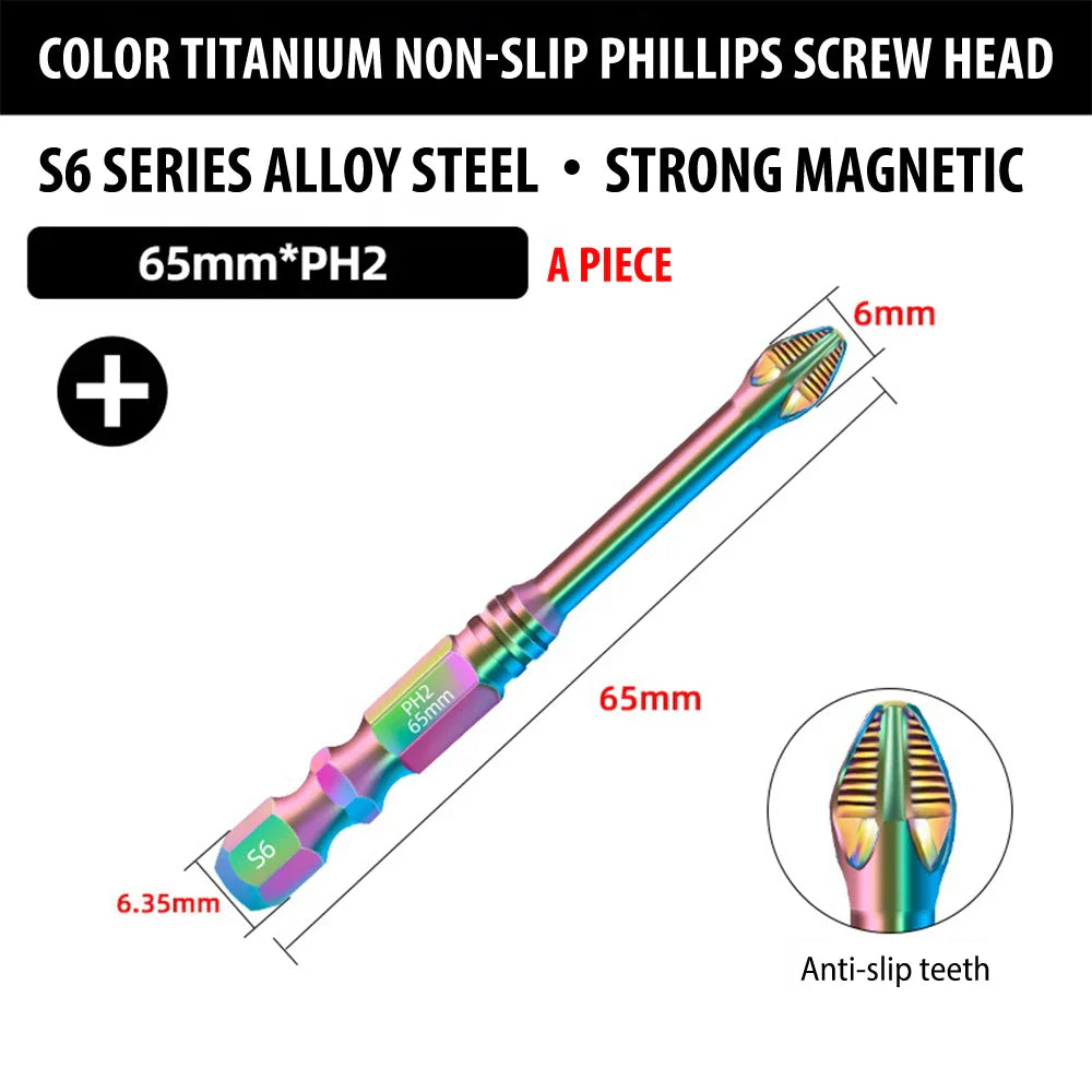 Magnetic Titanium Impact Anti-Slip Screw Head - Wholesalus