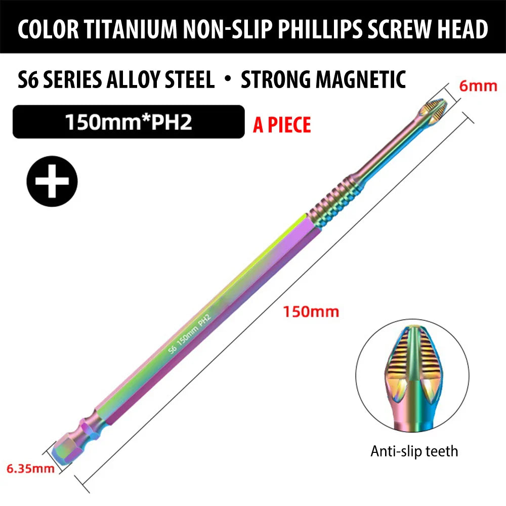 Magnetic Titanium Impact Anti-Slip Screw Head - Wholesalus