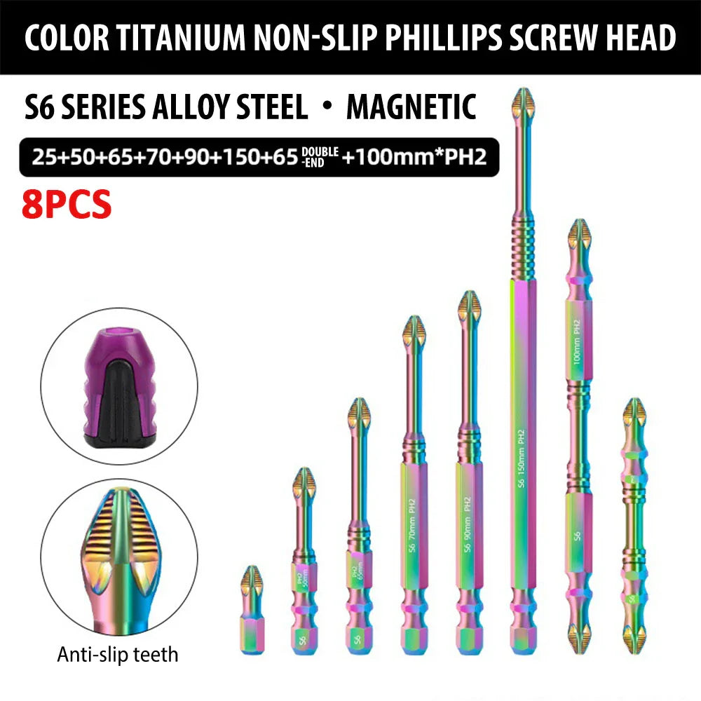 Magnetic Titanium Impact Anti-Slip Screw Head - Wholesalus