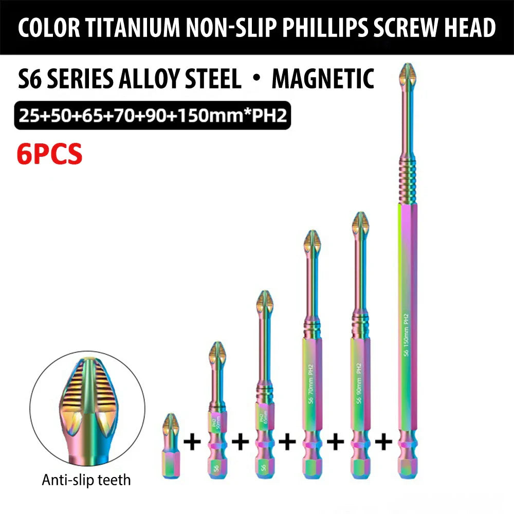 Magnetic Titanium Impact Anti-Slip Screw Head - Wholesalus