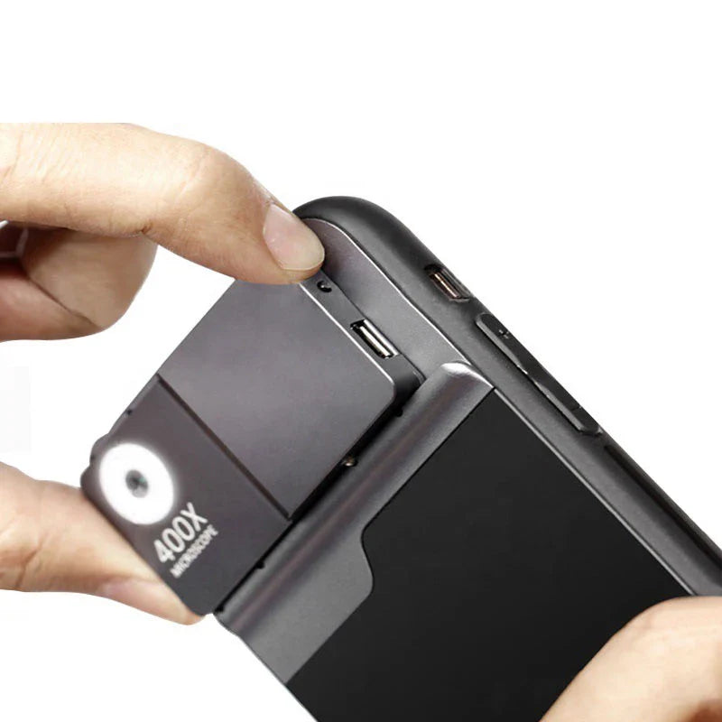 Multi-Functional 400X Microscope iPhone Case - Wholesalus