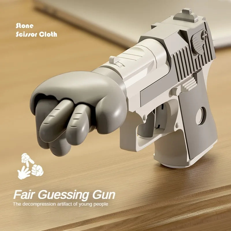 Rock Paper Scissors Gun Toy - Wholesalus