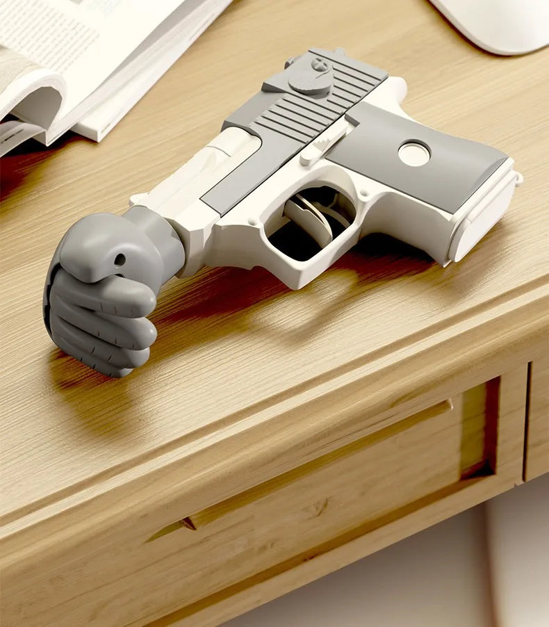 Rock Paper Scissors Gun Toy - Wholesalus