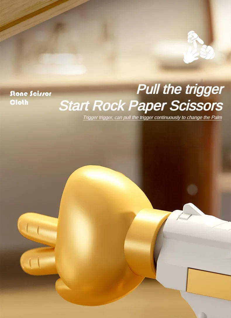 Rock Paper Scissors Gun Toy - Wholesalus