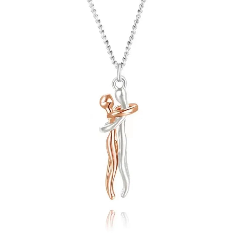 Fashion Hugging Pendant Necklace - Wholesalus