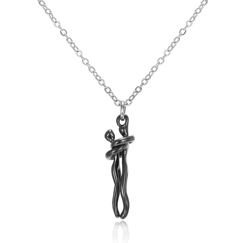 Fashion Hugging Pendant Necklace - Wholesalus