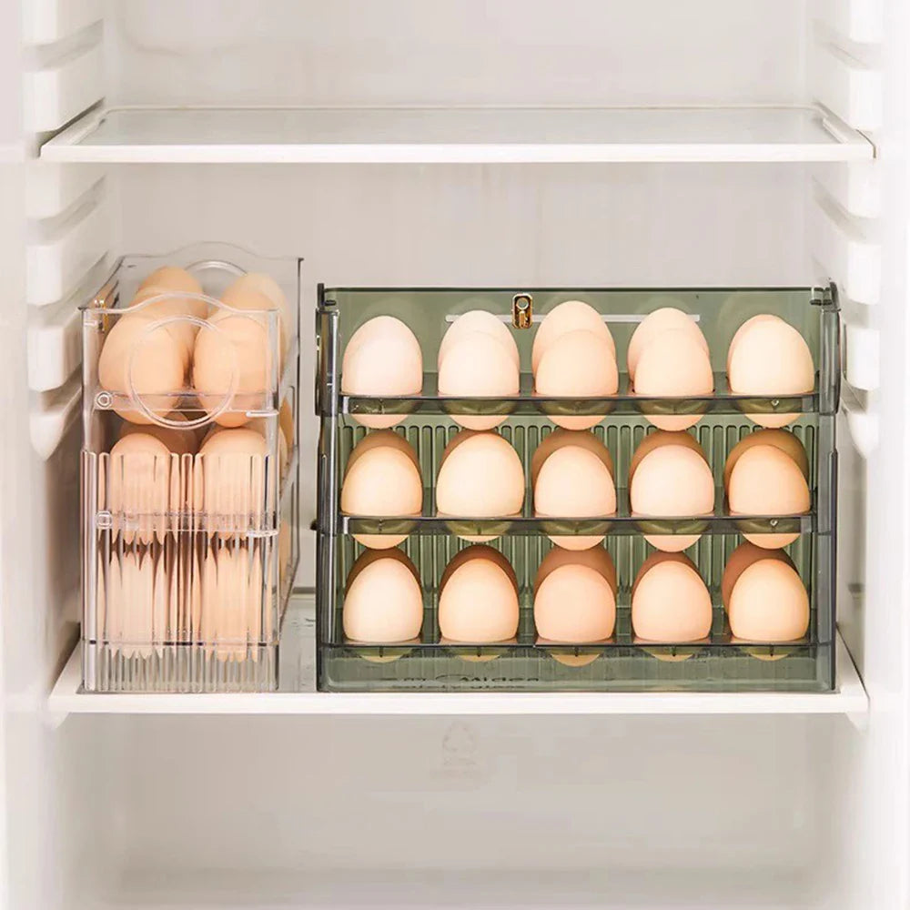 3-layer Flip Egg Storage Box - Wholesalus