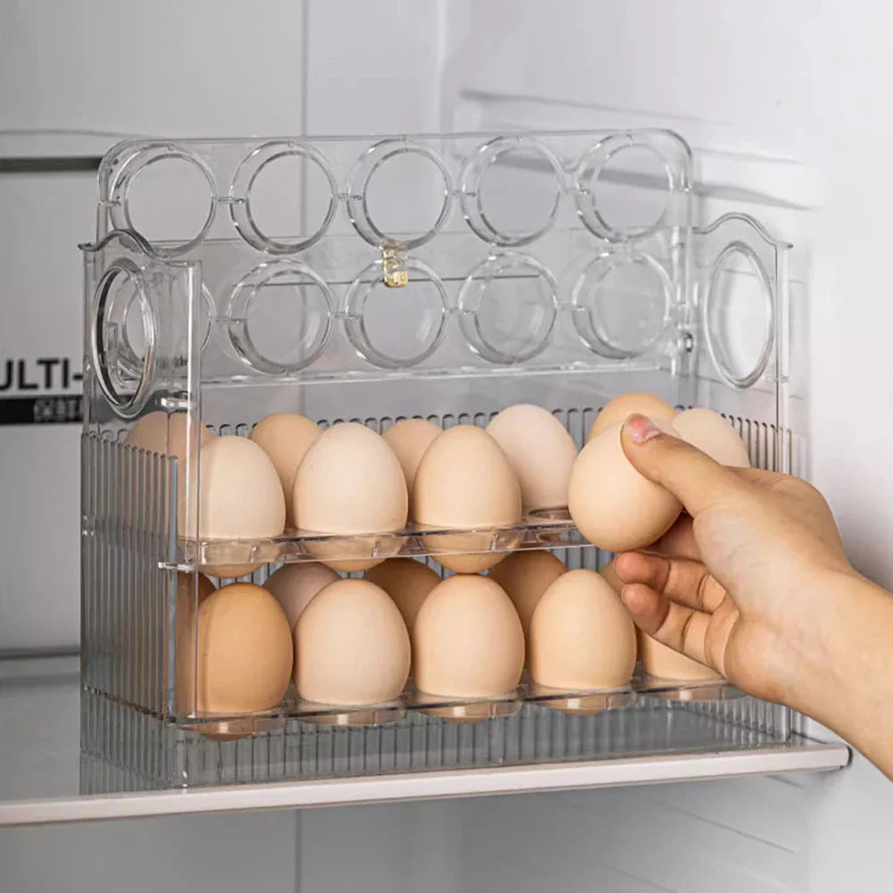 3-layer Flip Egg Storage Box - Wholesalus
