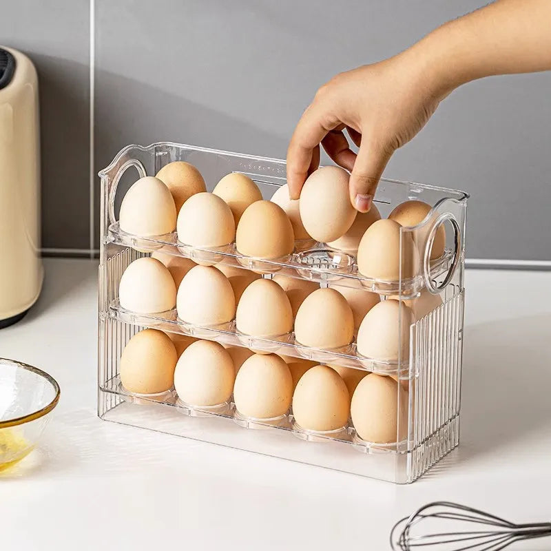 3-layer Flip Egg Storage Box - Wholesalus