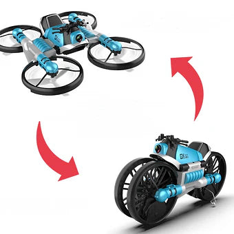 2 In 1 Foldable Motorcycle And Drone - Wholesalus