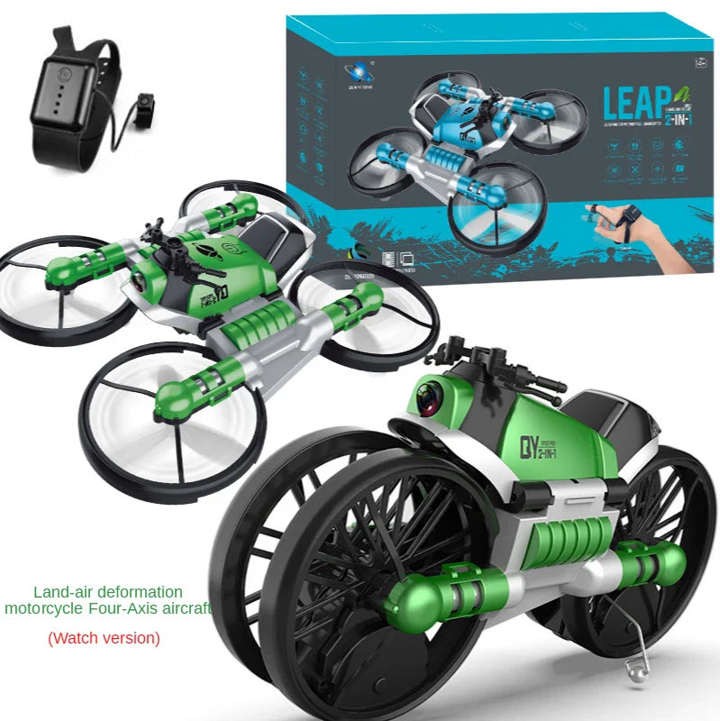 2 In 1 Foldable Motorcycle And Drone - Wholesalus