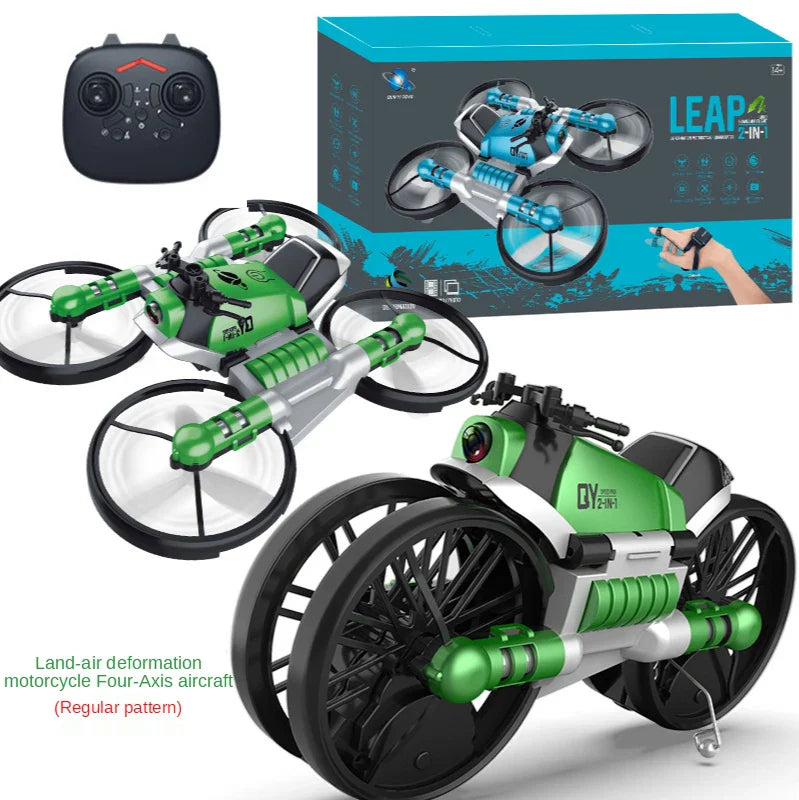 2 In 1 Foldable Motorcycle And Drone - Wholesalus