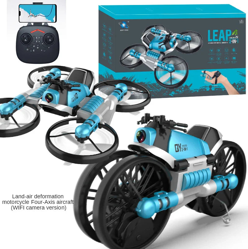 2 In 1 Foldable Motorcycle And Drone - Wholesalus