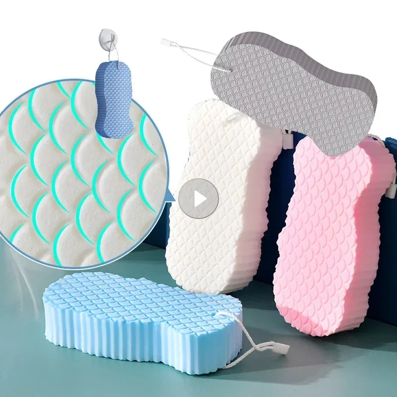 Exfoliating Bath Scrubbing Sponge - Wholesalus