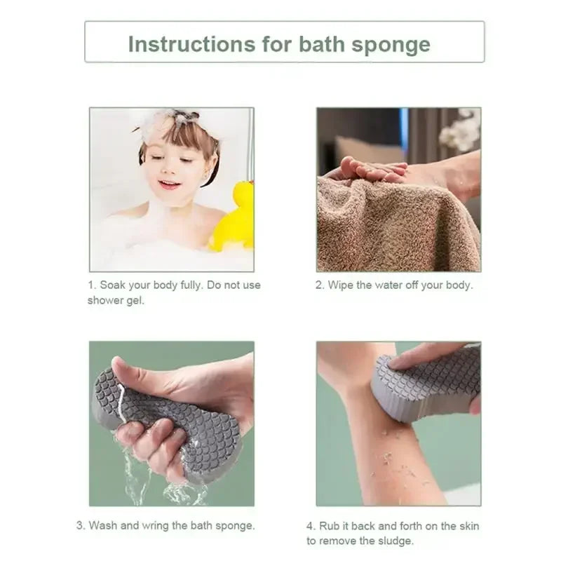 Exfoliating Bath Scrubbing Sponge - Wholesalus