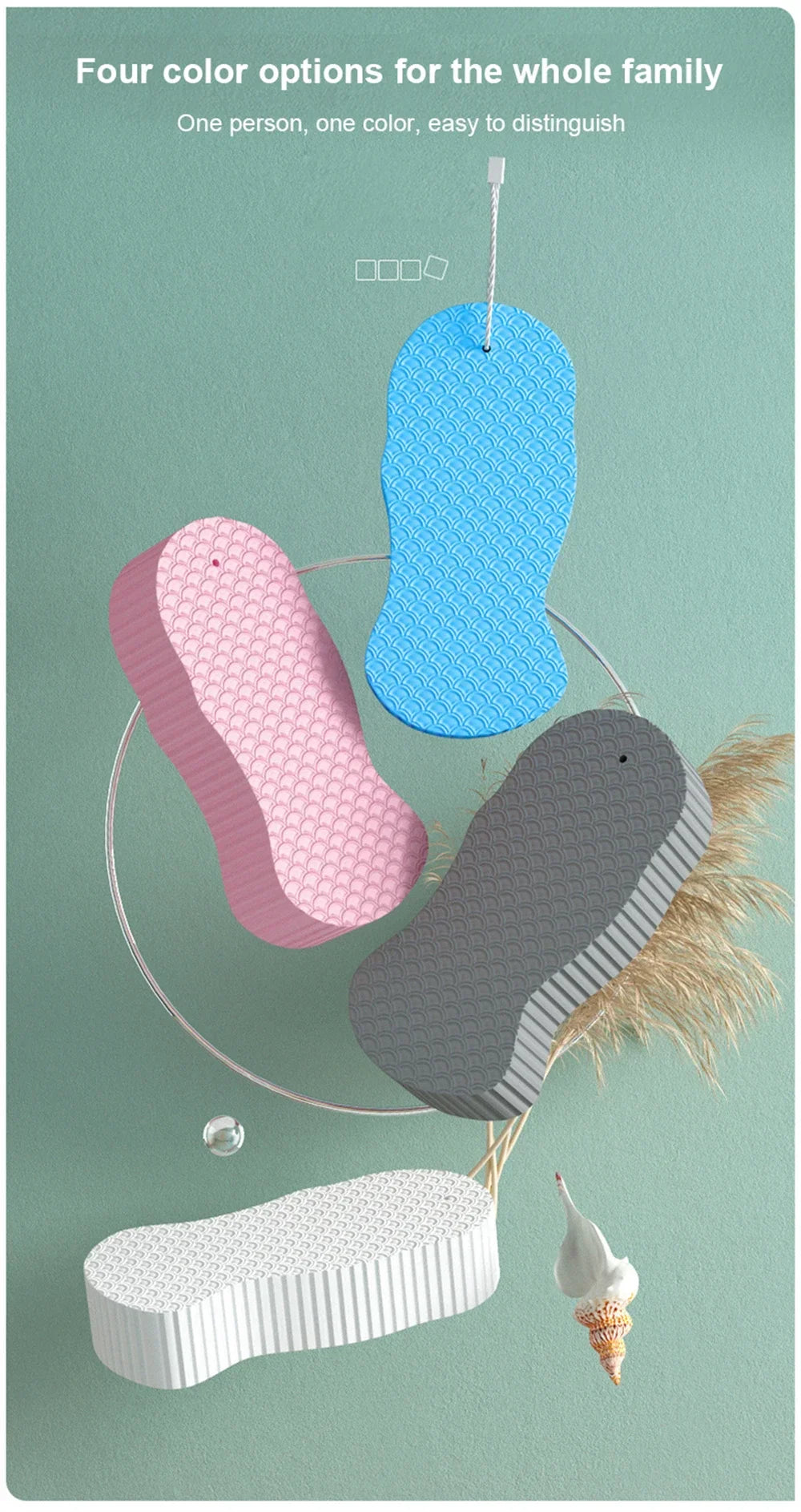 Exfoliating Bath Scrubbing Sponge - Wholesalus
