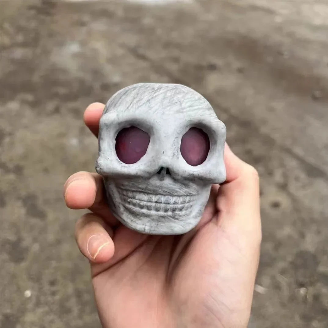 Skull Head Squeeze Fidget Toy - Wholesalus