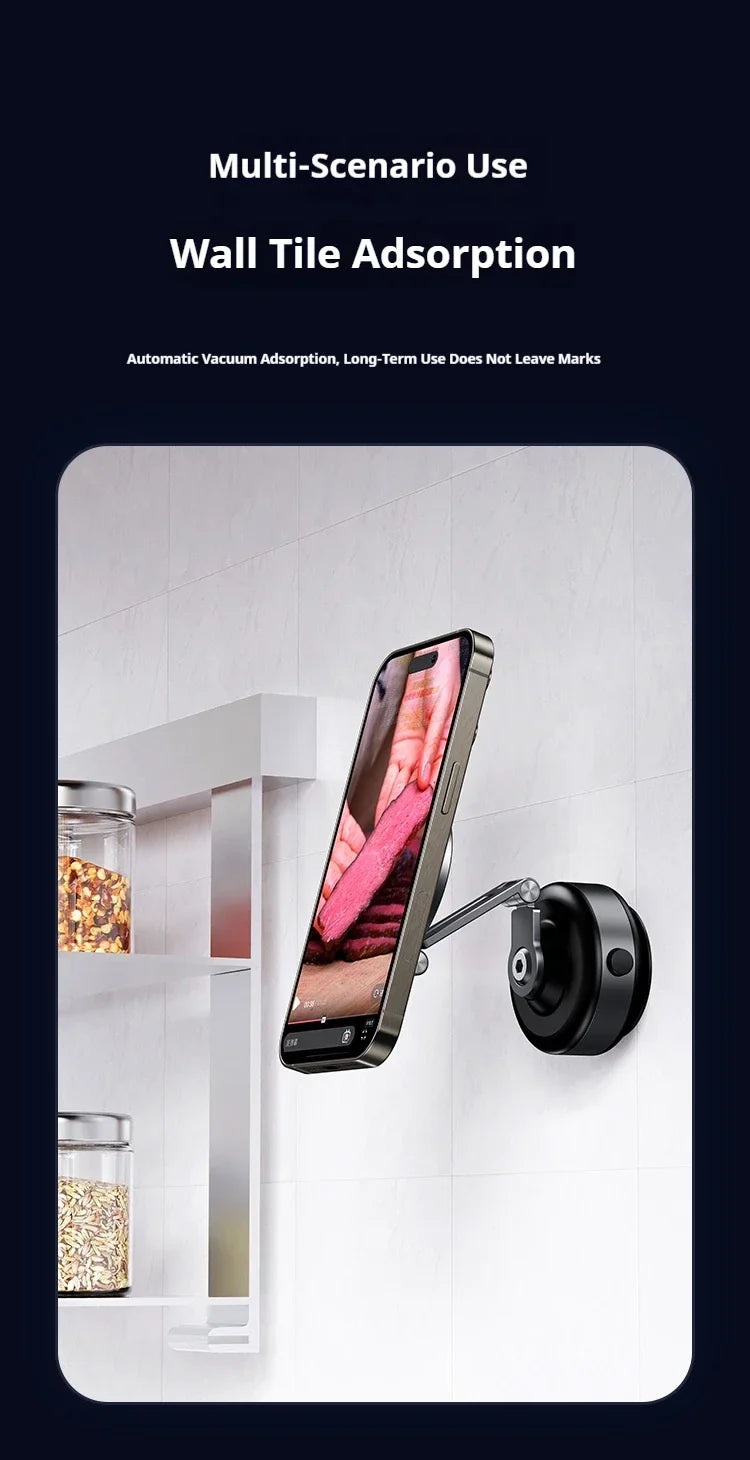 Magnetic Vacuum Adsorption Phone Holder - Wholesalus