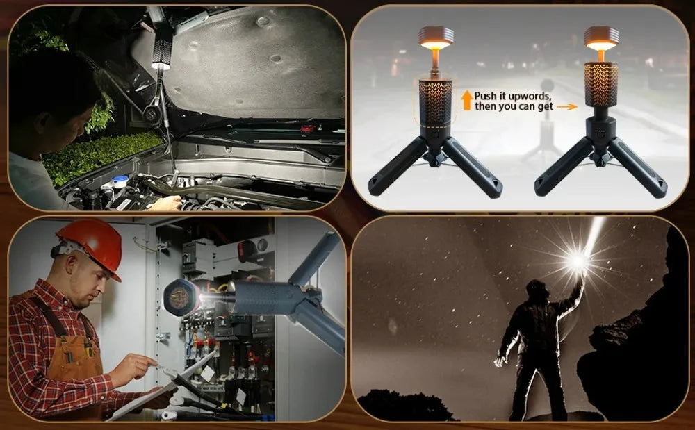 Telescopic and Collapsible Camping Light - Wholesalus