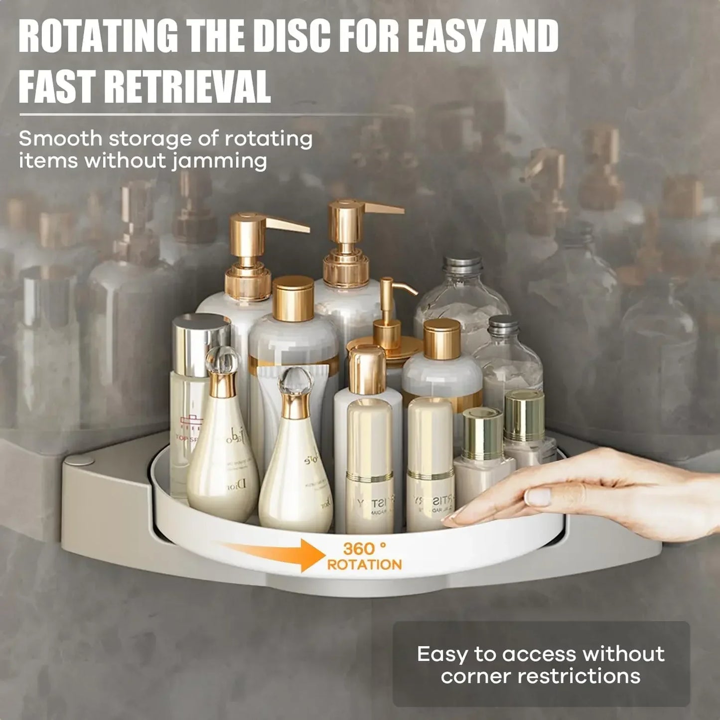 Rotating Corner Shelf - Wholesalus