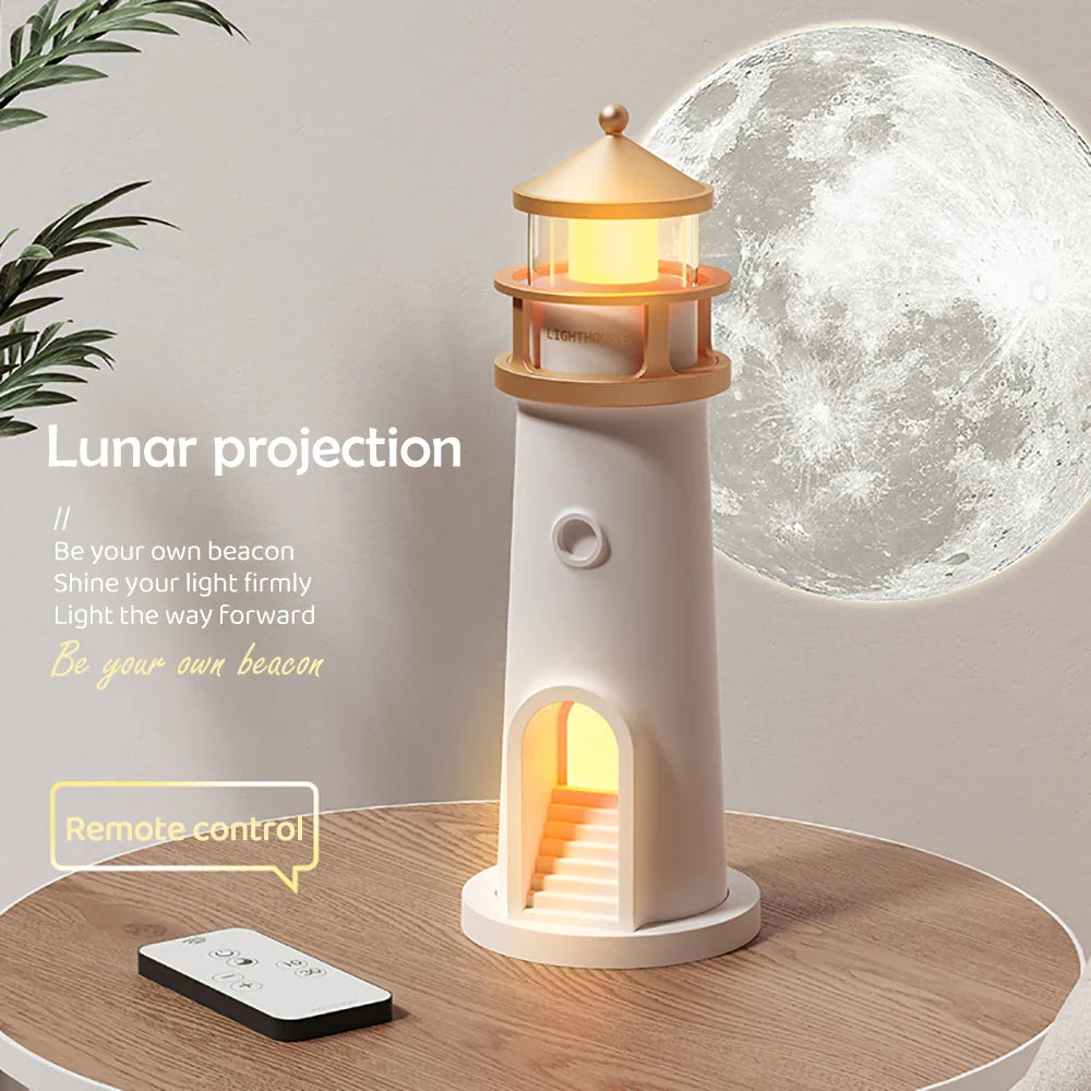 Lighthouse Moon Projection Room Decor - Wholesalus