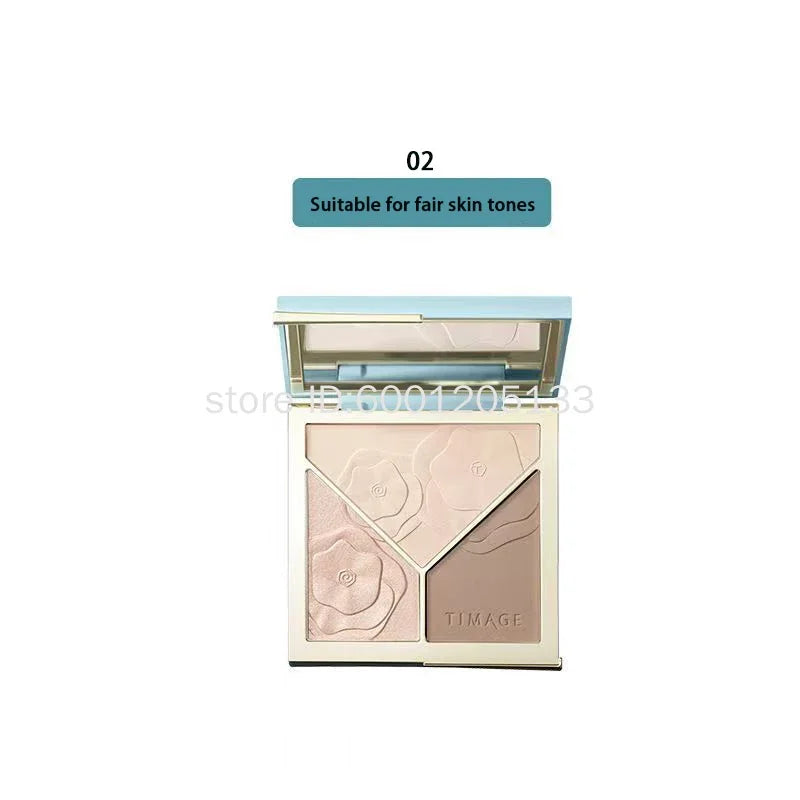 Three-Dimensional 3 in 1 Contouring Palette - Wholesalus