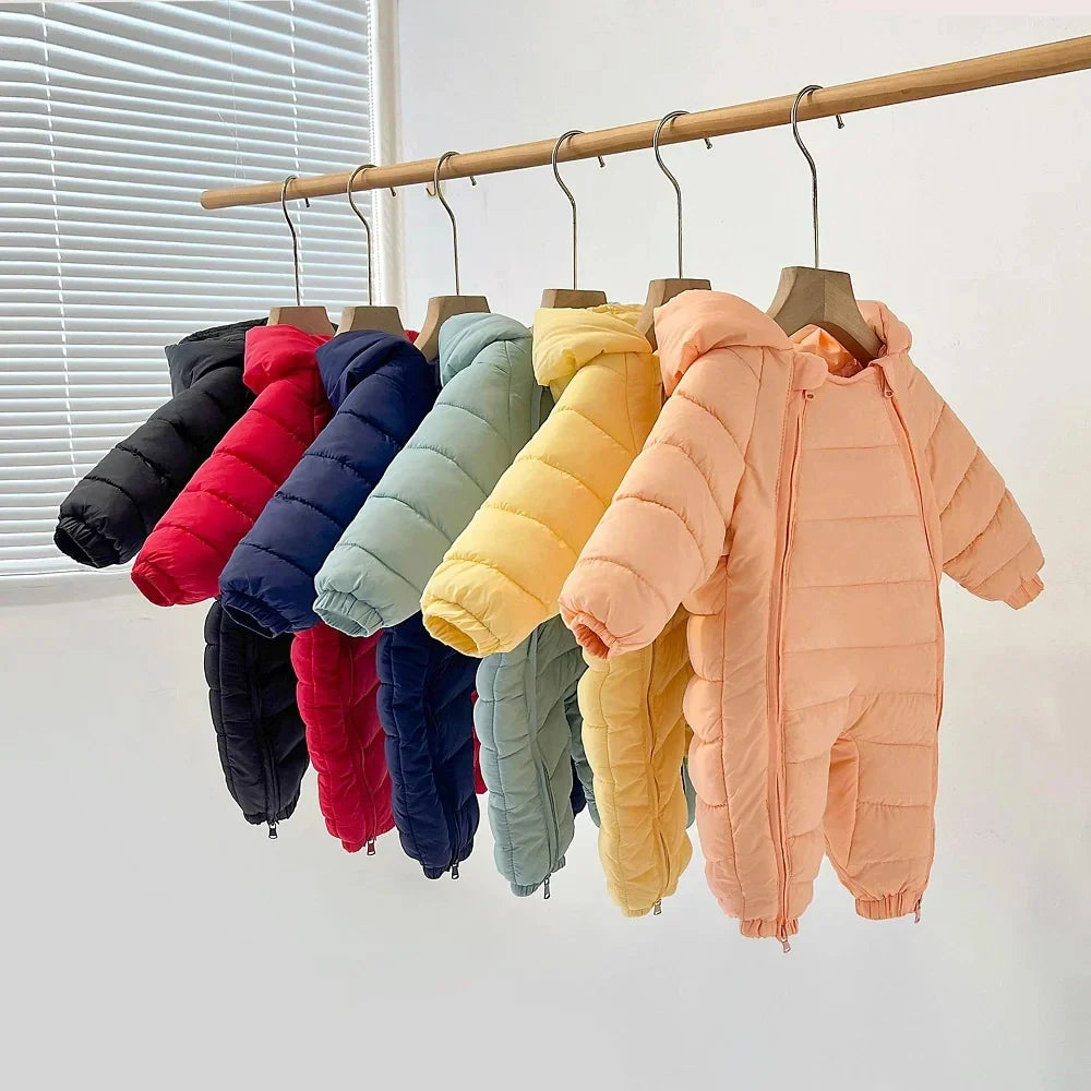 Baby Winter Hooded Jumpsuit - Wholesalus