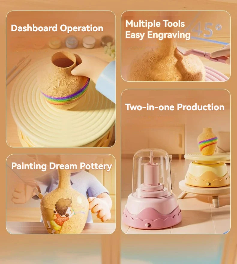 Kids Electric Pottery Machine - Wholesalus