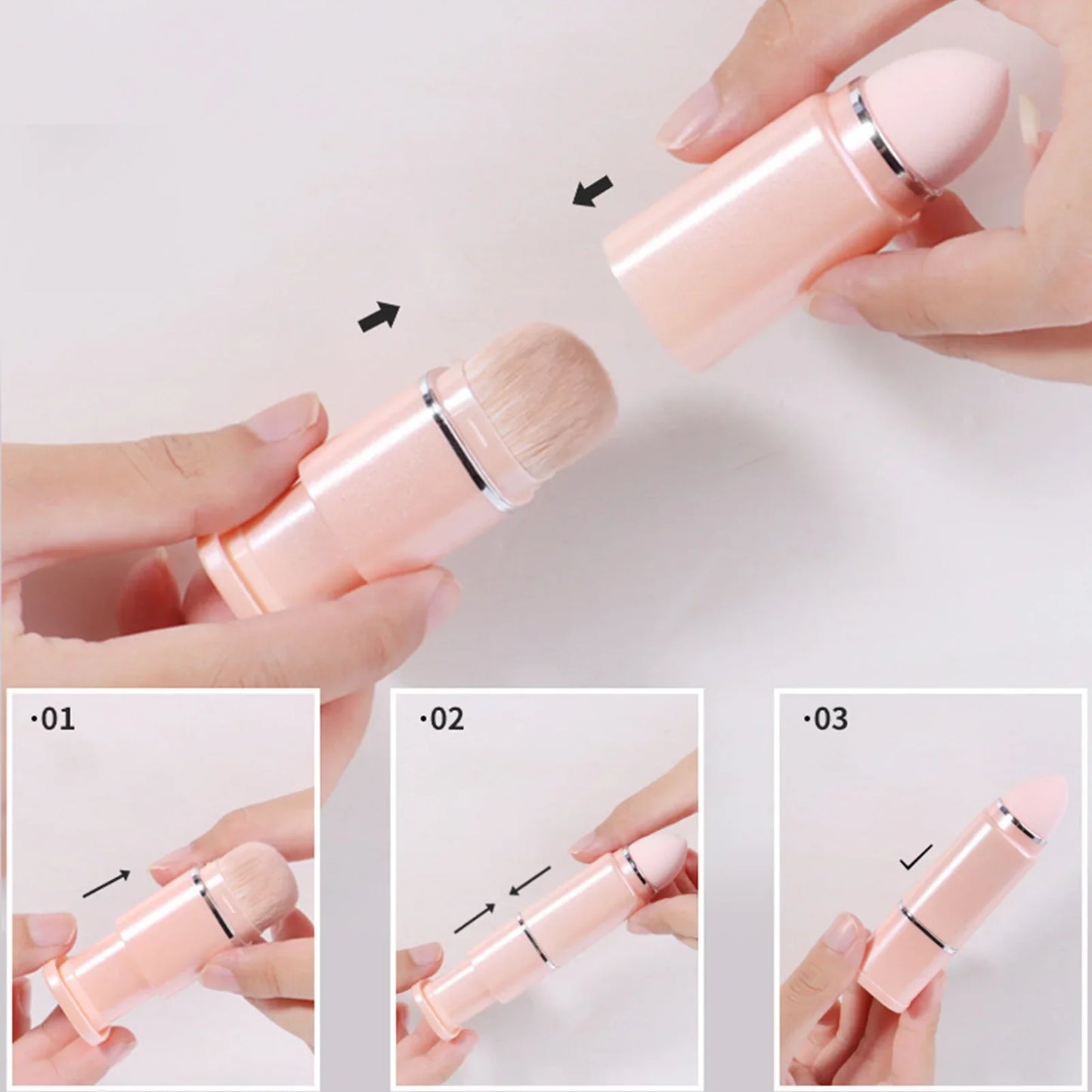 8Pcs Portable Makeup Brushes Set - Wholesalus