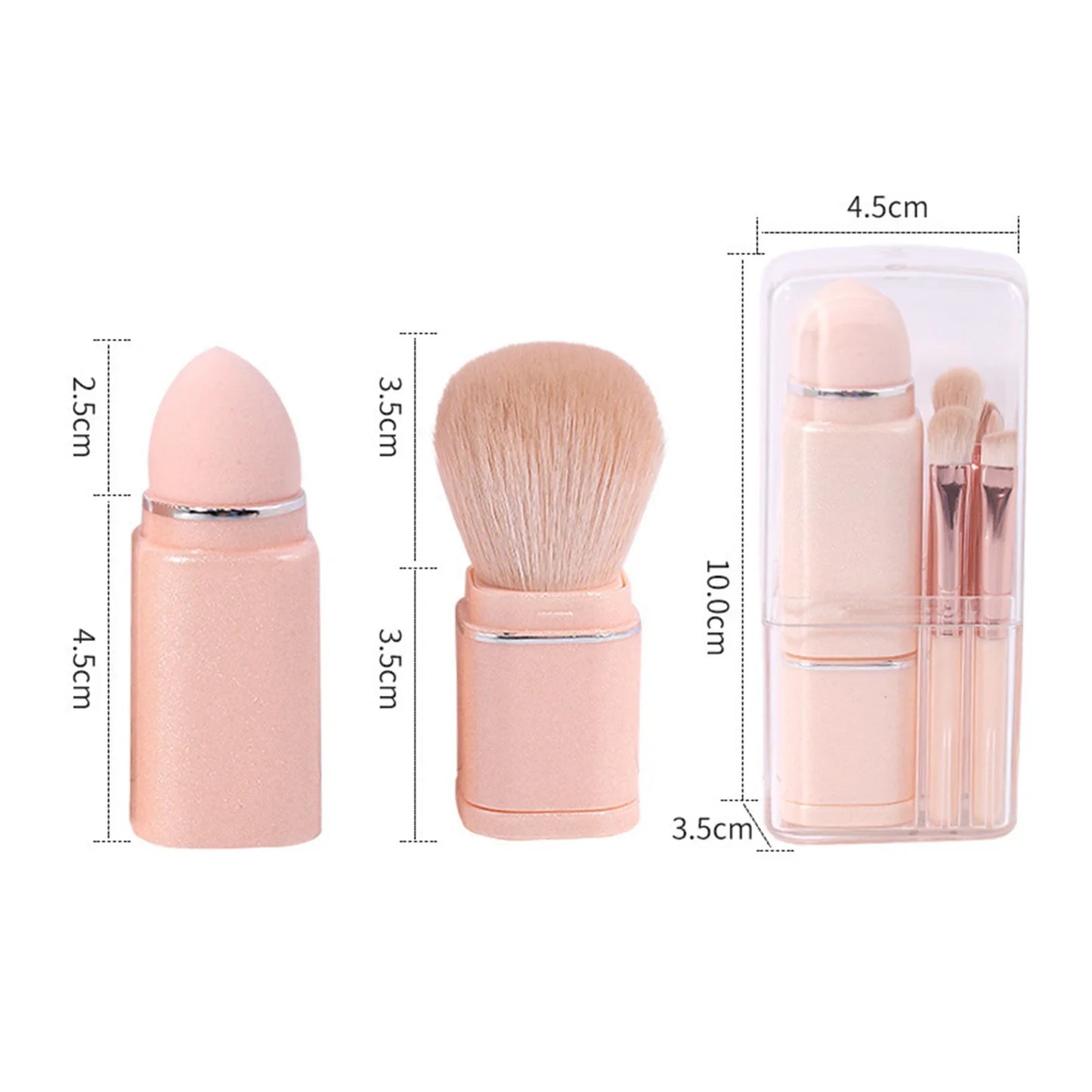 8Pcs Portable Makeup Brushes Set - Wholesalus