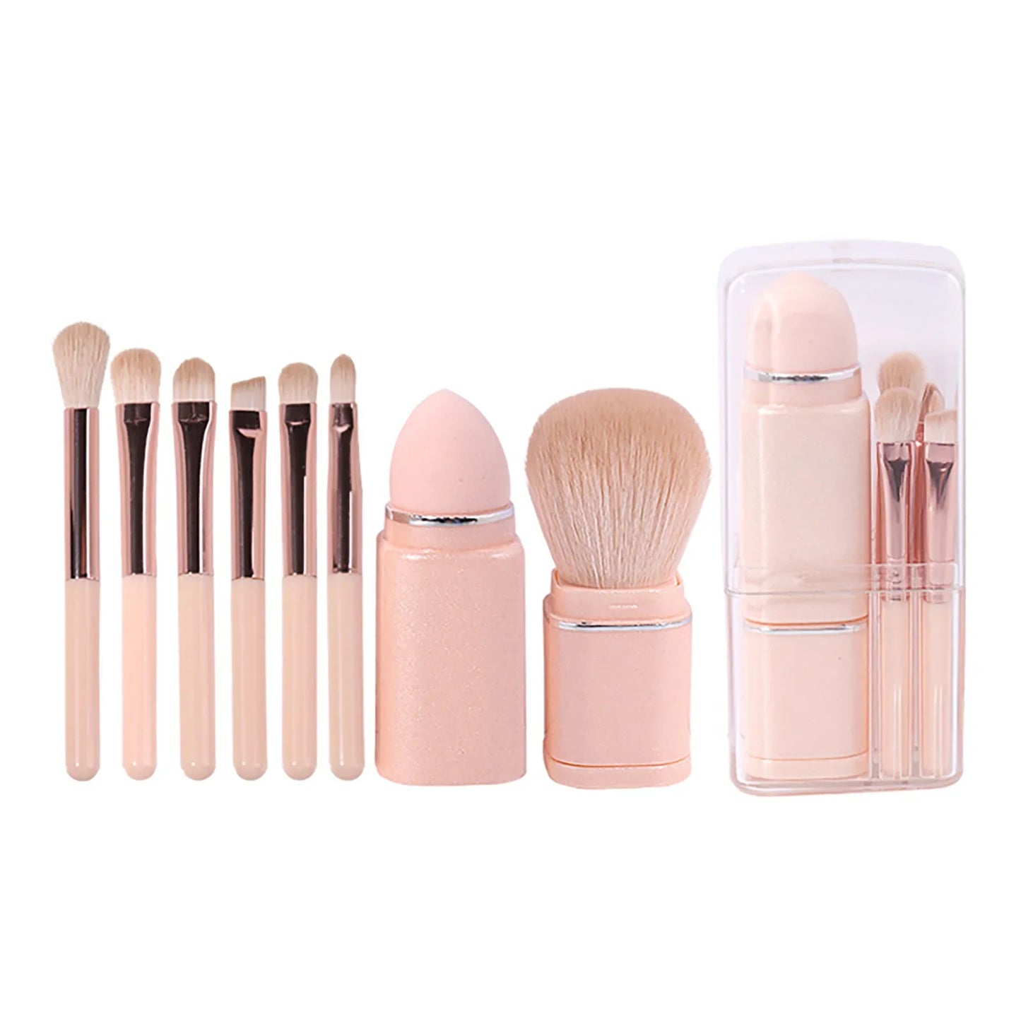 8Pcs Portable Makeup Brushes Set - Wholesalus