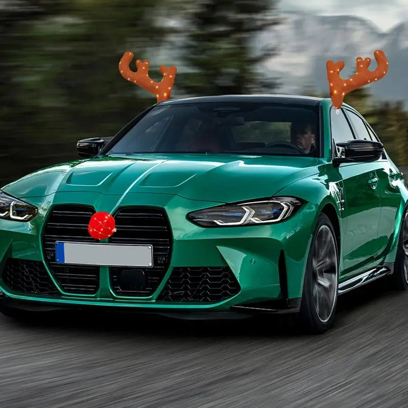 Christmas Reindeer Antlers For Cars - Wholesalus