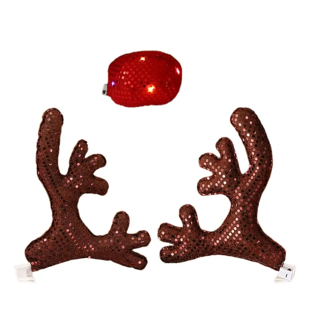 Christmas Reindeer Antlers For Cars - Wholesalus