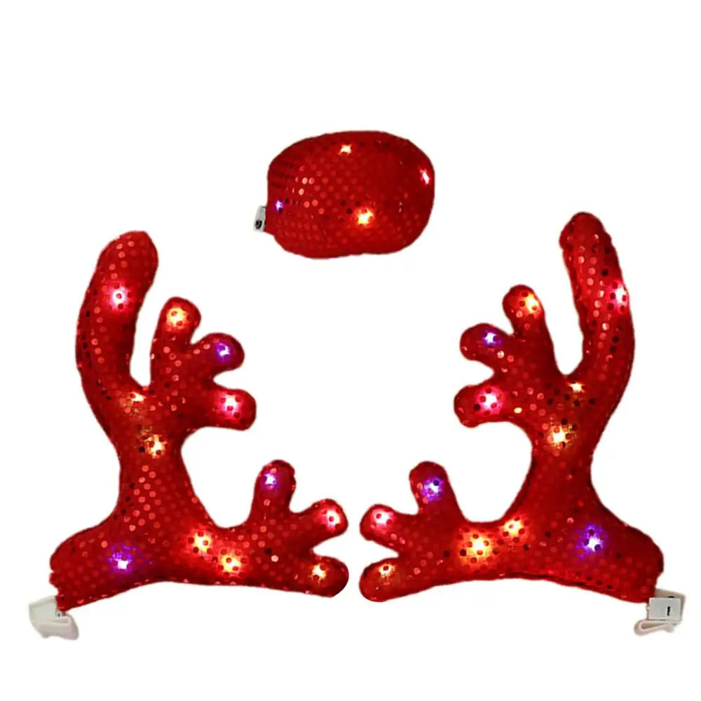 Christmas Reindeer Antlers For Cars - Wholesalus