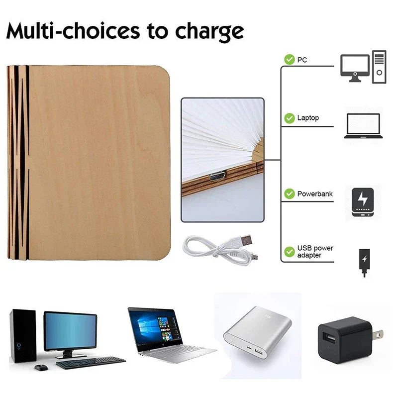 Creative Book LED Night Light - Wholesalus