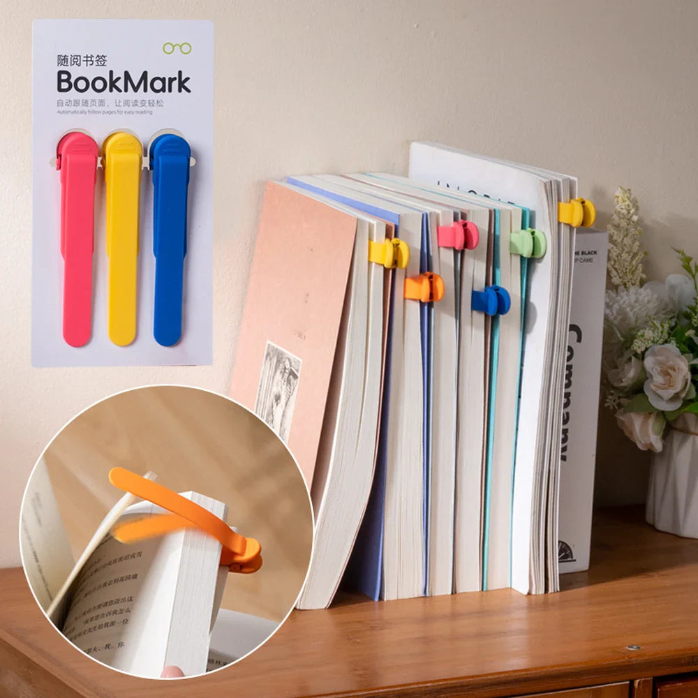 3Pcs Silicone Bookmarks - Wholesalus