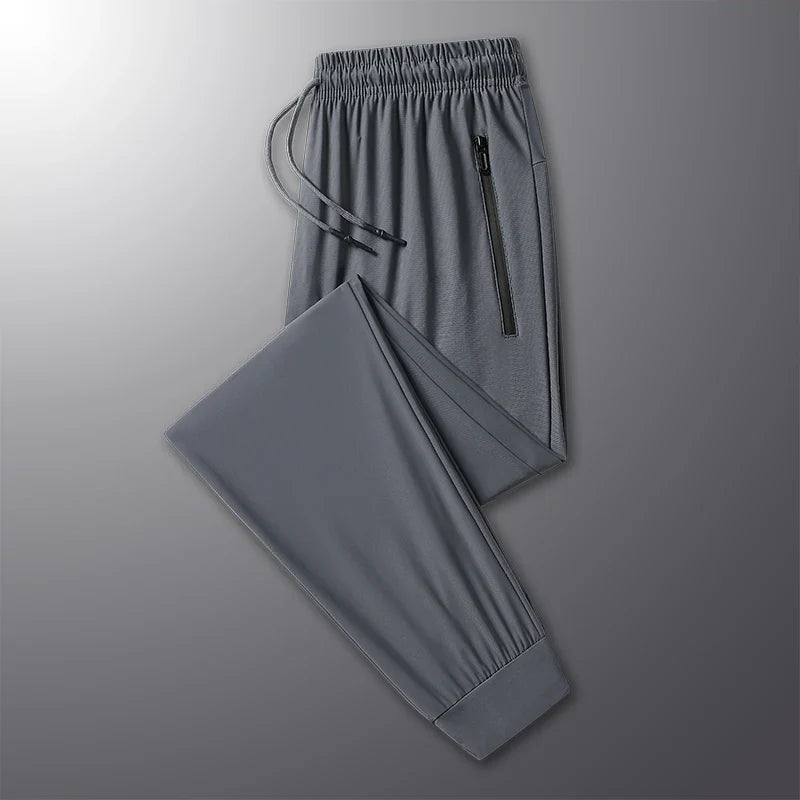 High Elastic Ice Silk Casual Pants - Wholesalus