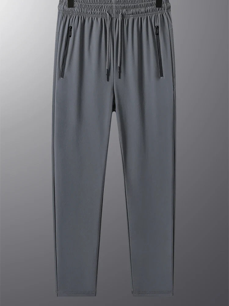 High Elastic Ice Silk Casual Pants - Wholesalus