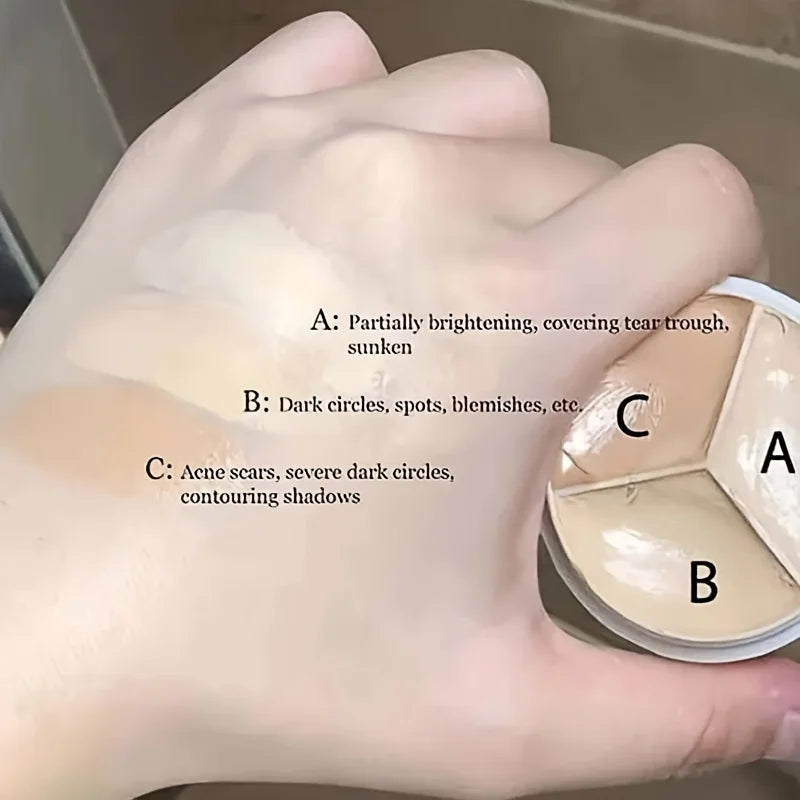 3 In 1 Colors Concealer Cream - Wholesalus