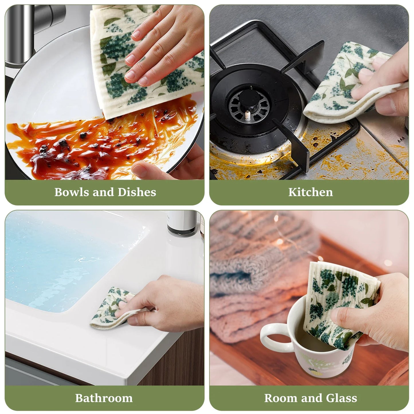 Reusable Kitchen Cleaning Clothes - Wholesalus