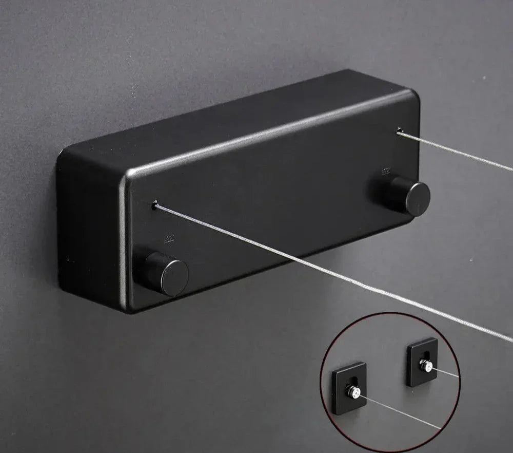 Retractable Space-Saving Clothesline - Wholesalus