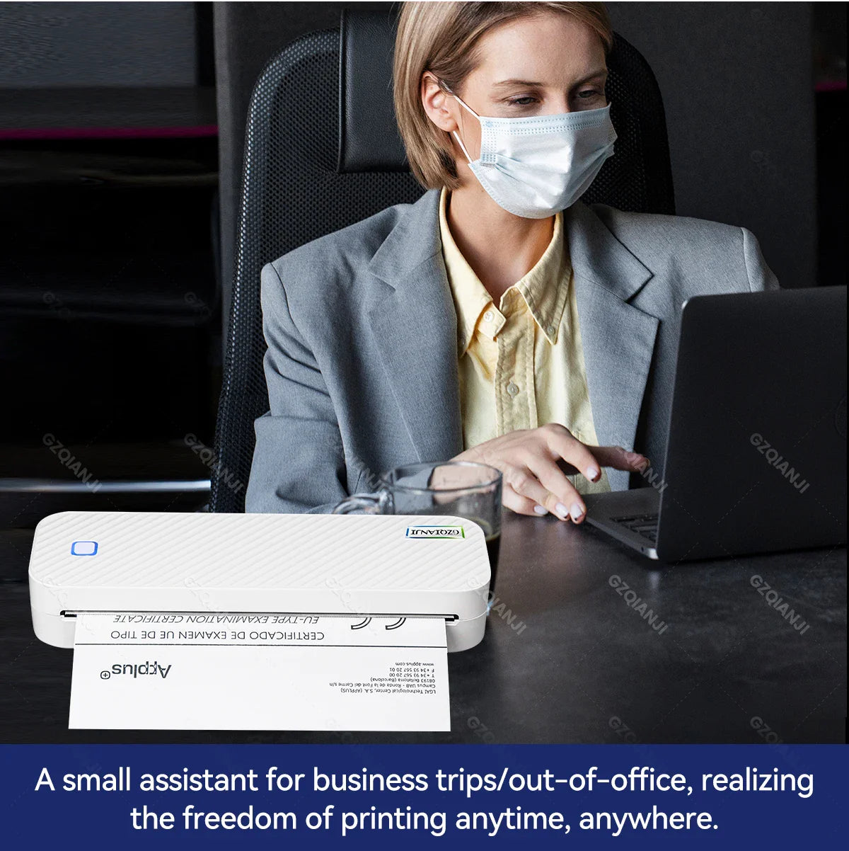 Portable Inkless Bluetooth A4 Thermal Printer - Wholesalus
