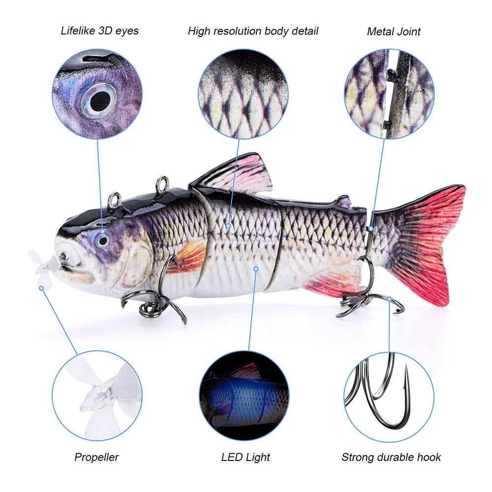 USB Rechargeable Robotic Fishing Lure - Wholesalus